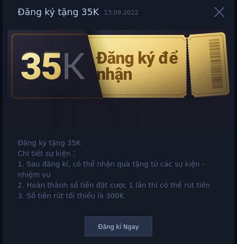 RAYbet đăng ký tặng 35K