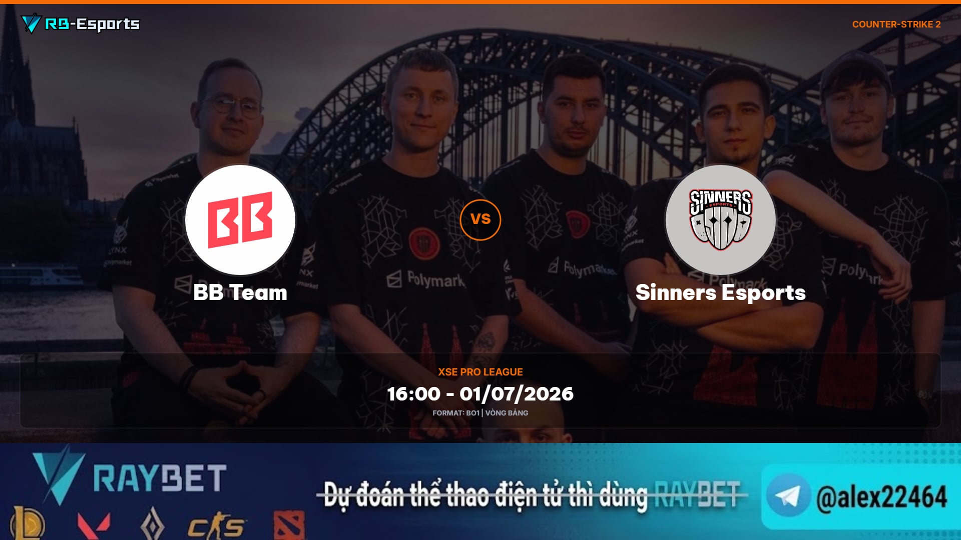 Nhận định trận BB Team vs Sinners Esports – XSE Pro League
