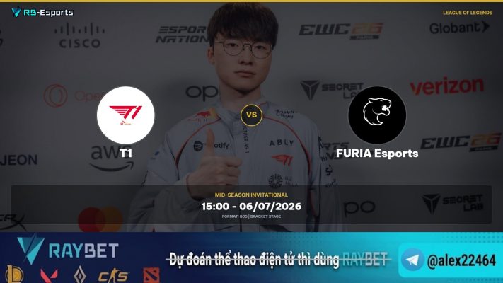 T1 vs FURIA Esports, soi kèo T1 vs FURIA