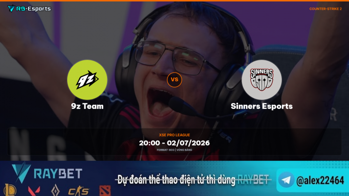 Soi kèo Counter-Strike 2 9z Team vs SINNERS Esports giải đấu XSE Pro League 2026