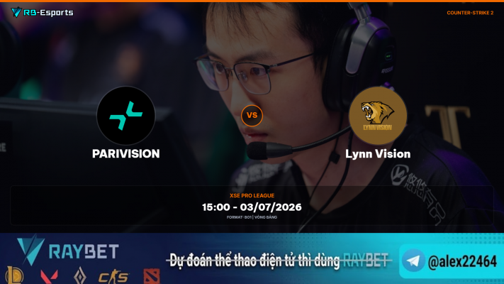 Soi kèo Counter-Strike 2 Parivision vs Lynn Vision giải đấu XSE Pro League 2026
