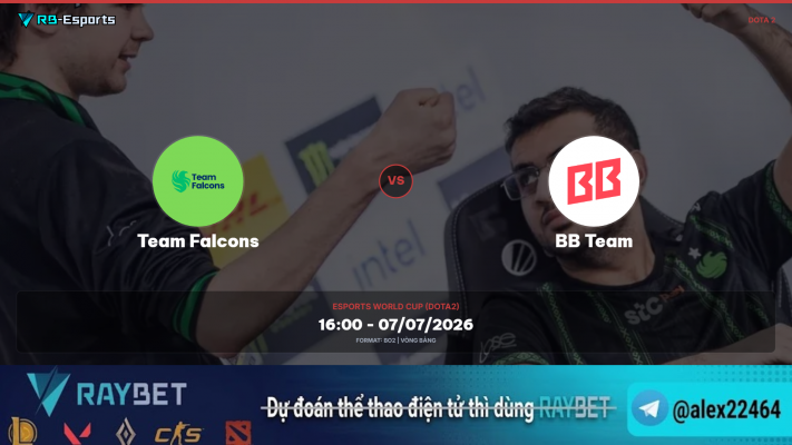 Team Falcons vs BB Team, soi kèo Team Falcons vs BetBoom, nhận định Dota 2, Esports World Cup 2026, EWC Dota 2, esports betting, soi kèo eSports