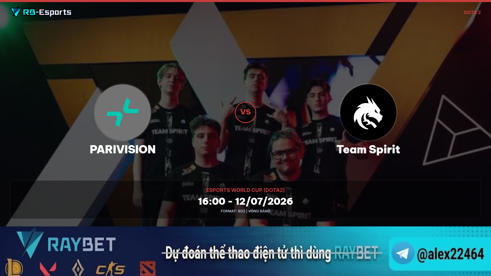 Nhận định trận PARIVISION vs Team Spirit - Esports World Cup 2026