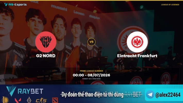 Nhận định kèo G2 NORD vs Eintracht Frankfurt - Prime League Mùa Hè