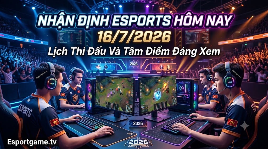 Nhận Định Esports Hôm Nay 16/7/2026: Lịch Thi Đấu Và Tâm Điểm Đáng Xem