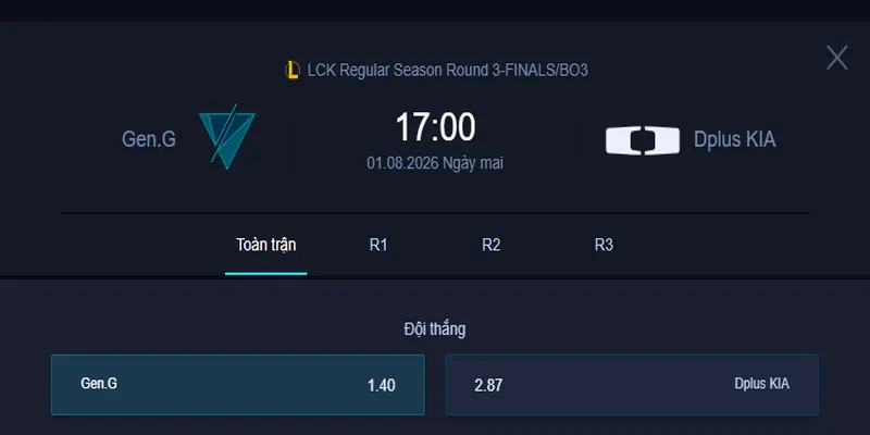 Nhận Định Kèo Gen.G vs DK LCK 2026: Soi Kèo, Dự Đoán Kết Quả | Esportgame.tv