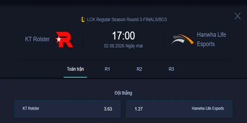 Soi Kèo KT vs HLE LCK 2026: Nhận Định, Dự Đoán Kết Quả | Esportgame.tv
