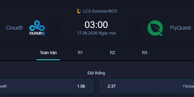 Soi Kèo FLY vs C9 - LCS 2026: Phân Tích & Dự Đoán | RAYbet