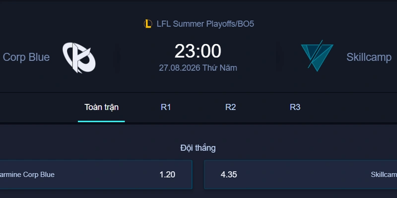 Nhận định kèo KC Blue vs Skillcamp - LFL 2026: Ai sẽ giành chiến thắng?