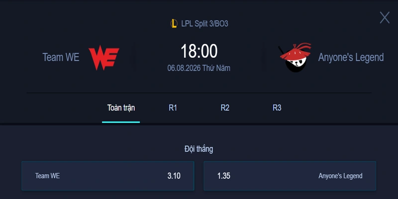 Soi Kèo WE vs AL - LPL 2026: Phân Tích & Dự Đoán | Esportgame.tv