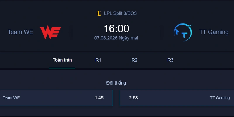 Nhận Định Kèo WE vs TT - LPL 2026: Phân Tích & Dự Đoán | Esportgame.tv