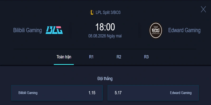 Nhận Định Kèo BLG vs EDG - LPL 2026: Phân Tích & Dự Đoán | Esportgame.tv