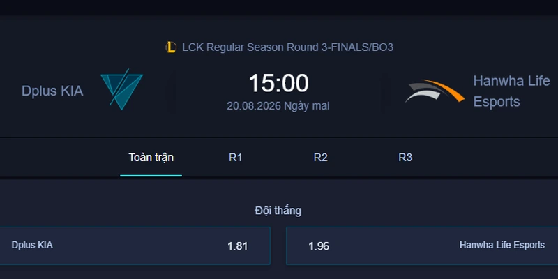 Soi Kèo DK vs HLE - LCK 2026: Phân Tích & Dự Đoán