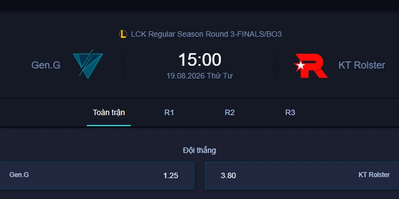 Soi Kèo GenG vs KT - LCK 2026: Phân Tích & Dự Đoán