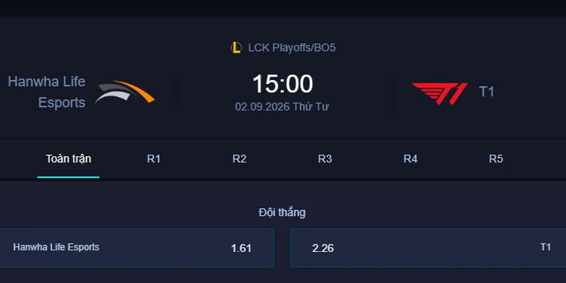 Soi Kèo HLE vs T1 - LCK Playoffs 2026: Phân Tích & Dự Đoán | Esportgame.tv