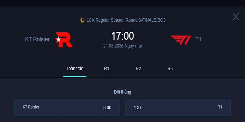 Soi Kèo KT vs T1 - LCK 2026: Phân Tích & Dự Đoán