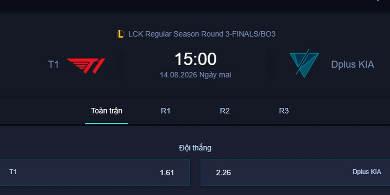 Soi Kèo T1 vs DK - LCK 2026: Phân Tích & Dự Đoán | Esportgame.tv