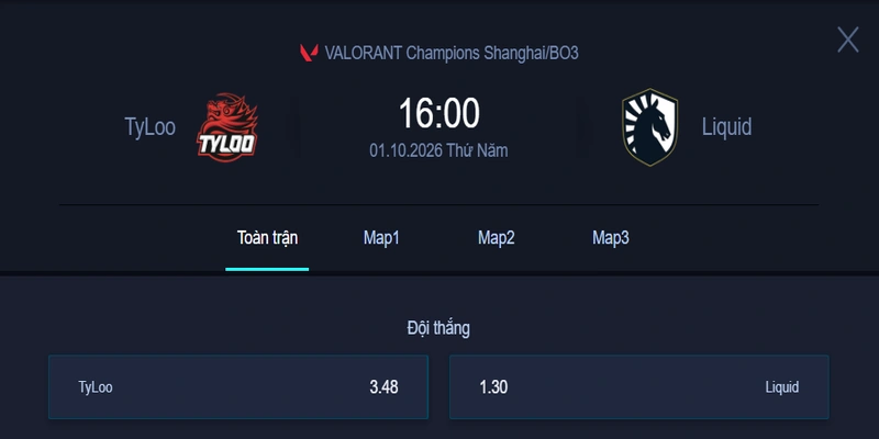 Nhận định kèo TYL vs TL - VALORANT Champions Shanghai: Chiến thắng sẽ thuộc về ai?