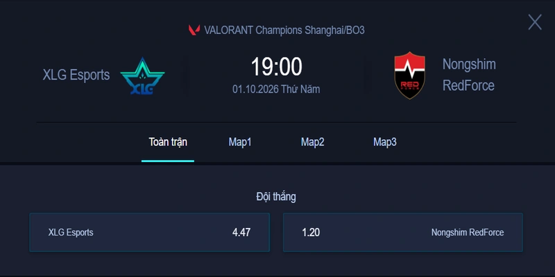 Nhận định kèo XLG vs NS - VALORANT Champions Shanghai: Chiến thắng sẽ thuộc về ai?