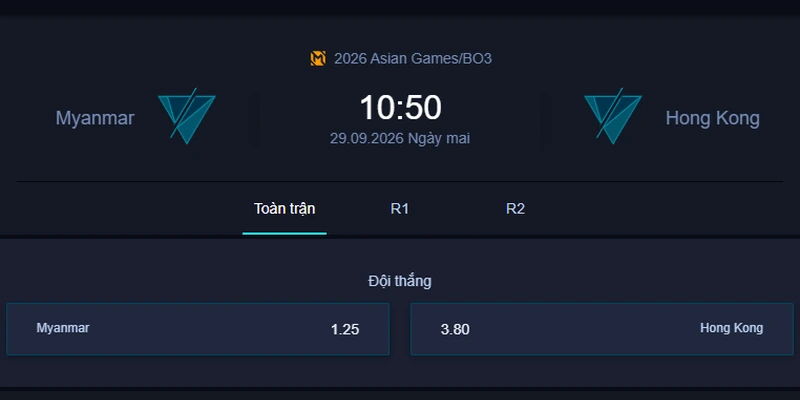 Nhận định MYA vs HKG - 2026 Asian Games: Cuộc chiến quyết định cục diện bảng A