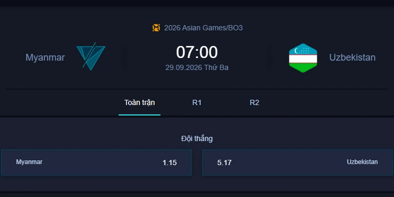 Nhận định MYA vs UZB - 2026 Asian Games: Myanmar hướng đến màn khởi đầu thuận lợi