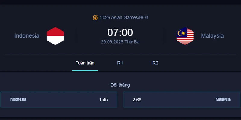 Soi kèo INA vs MAS - 2026 Asian Games: Đại chiến Đông Nam Á định đoạt cục diện bảng B