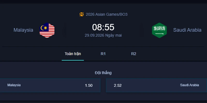 Soi kèo MAS vs KSA - 2026 Asian Games: Malaysia hướng đến lợi thế ở bảng B