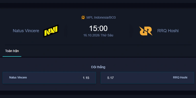 Nhận định NV vs RRQ – MPL Indonesia: NAVI áp đảo phong độ, RRQ liệu có tạo bất ngờ ngày 16/10?