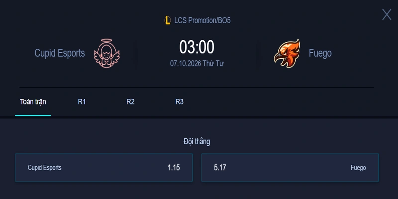 Nhận định kèo CUPID vs FUE - LCS Promotion: Chiến thắng sẽ thuộc về ai?