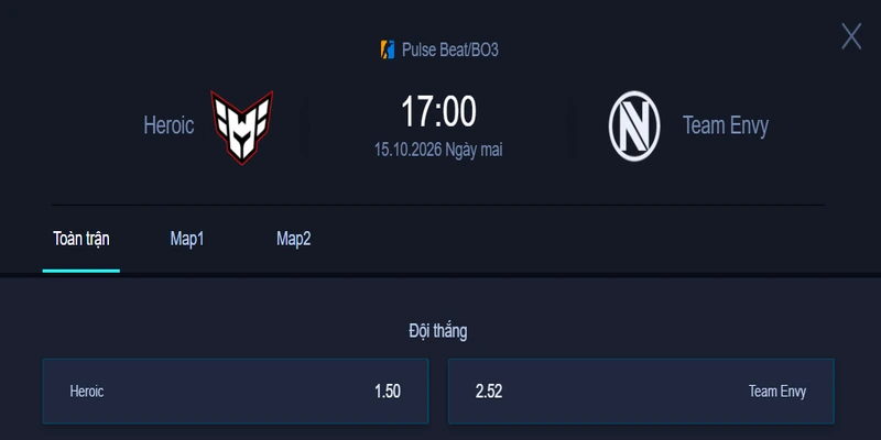Nhận định kèo HRC vs ENVY - Pulse Beat CS2: Cơ hội chiến thắng sẽ thuộc về ai?