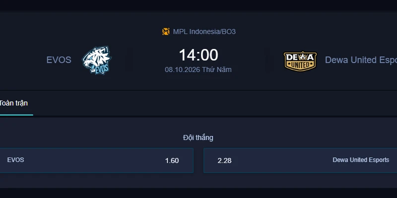 Nhận định EVOS vs DEWA - MPL Indonesia: Cuộc chiến quan trọng cho tấm vé bứt phá