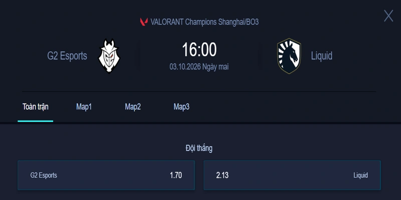 Nhận định kèo G2 vs TL - VALORANT Champions Shanghai: Đội nào sáng cửa thắng hơn?