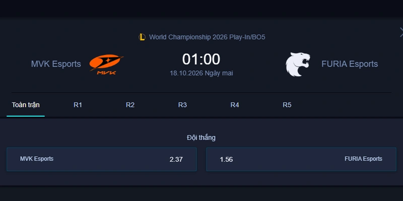 Soi kèo MVK vs FUR - CKTG 2026 Play-In: Đại chiến sinh tử, đại diện Việt Nam có tiếp tục tạo bất ngờ?