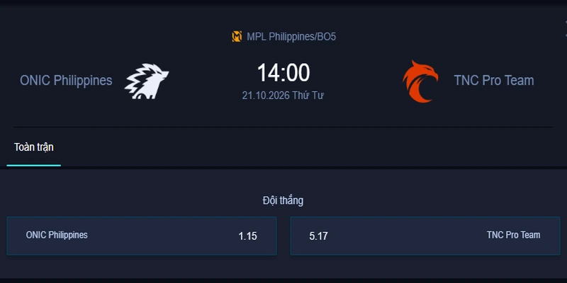 Soi kèo ONIC vs TNC - MPL Philippines BO5: Đại chiến playoffs, ONIC có thể áp đảo TNC?