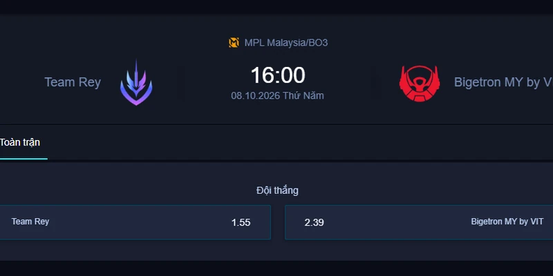 Soi kèo REY vs BTR - MPL Malaysia: Team Rey rộng cửa tái hiện chiến thắng
